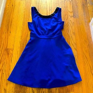 Blue mini dress